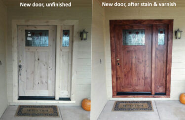 Front Door Finishing Makes a Great First Impression
