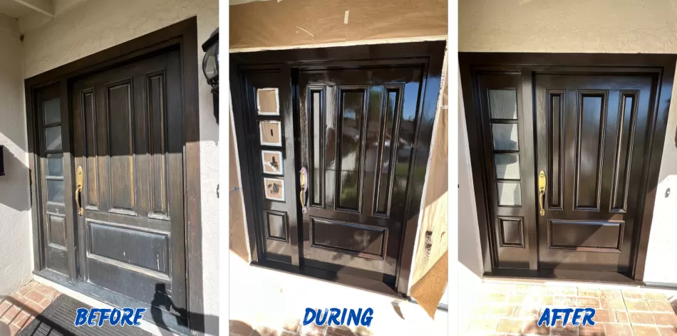  Residential Painting: Front Door Transformation in Sacramento, CA