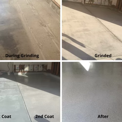  Garage Transformation with Epoxy Coating